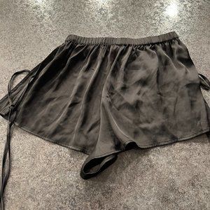 Majorelle Black Tie Shorts